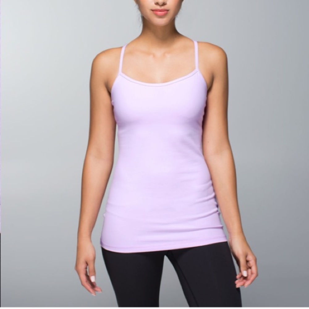 Lululemon Light Purple Power Y Tank